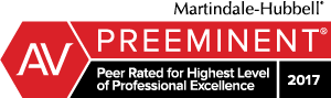 AV Preeminent | Peer Rated for highest Level of Professional Excellence